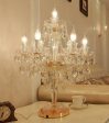 French Style Crystal Table Lamp With LED De Chevet De Chambre on Sale