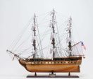 USS Constitution Medium Tall Ship Wood Model Sailboat With Tabletop Display Case Combo Assembled Cheap