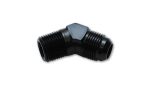 Vibrant 45 Degree Adapter Fitting (AN to NPT) Size -10AN x 3 8in NPT For Discount