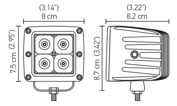 Hella HVF Cube 4 LED Off Road Kit For Cheap