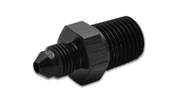 Vibrant -4AN to 1 4in NPT Straight Adapter Fitting - Aluminum For Sale