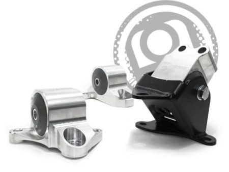 Innovative 96-00 Civic B D Series Silver Aluminum Mounts Solid Bushings (3 Bolt) Hot on Sale