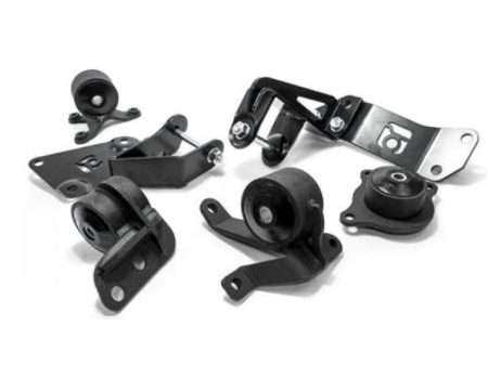 Innovative 01-05 Civic K-Series Black Steel Mounts 95A Bushings (Not K24 Trans) Online Sale