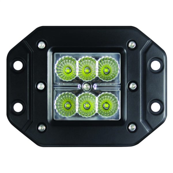 Hella Value Fit Flush Mount 3in 18W Cube Flood Beam LED Light Supply