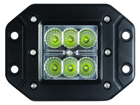 Hella Value Fit Flush Mount 3in 18W Cube Flood Beam LED Light Supply