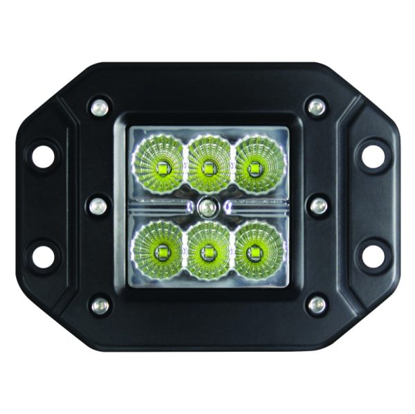 Hella Value Fit Flush Mount 3in 18W Cube Flood Beam LED Light Supply