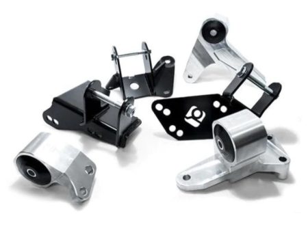 Innovative 96-00 Civic K-Series Black Aluminum Mounts 75A Bushings (EG DC Subframe) For Cheap