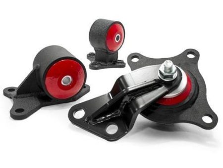 Innovative 01-05 Civic D-Series Black Steel Mounts 95A Bushings For Sale