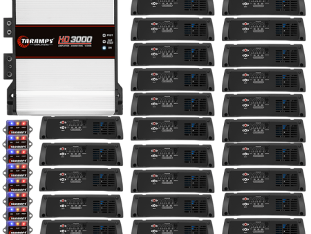 100x Taramps HD 3000 Amplifier 1 Channel 3000 Watts RMS Bundle Online now