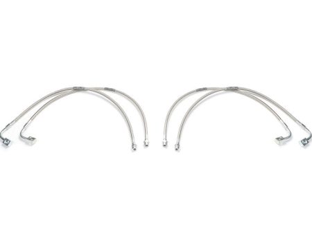 Fabtech 07-18 Jeep JK 4WD Front & Rear Extended Brake Line Kit on Sale