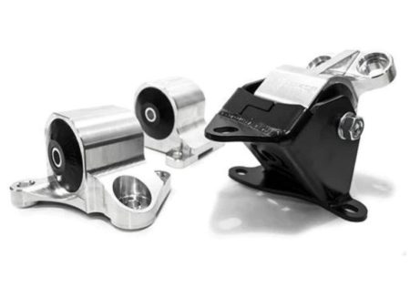 Innovative 96-00 Civic B D Series Black Aluminum Mounts Solid Bushings (2 Bolt) on Sale