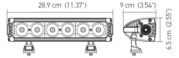 Hella Value Fit Design 11in - 60W LED Light Bar - Combo Beam Online Hot Sale