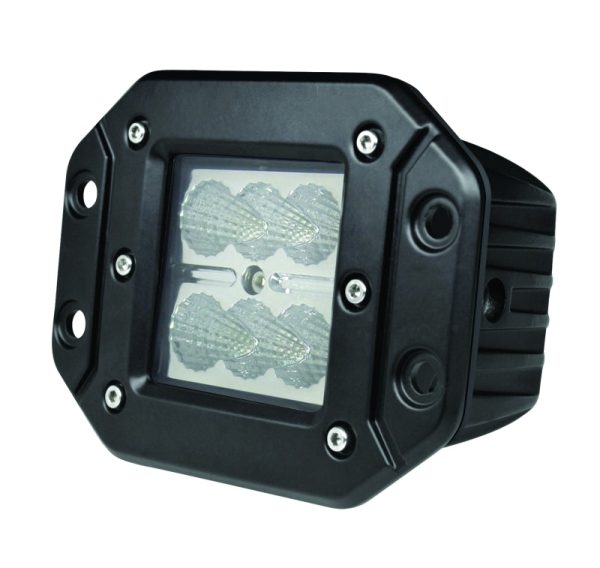 Hella Value Fit Flush Mount 3in 18W Cube Flood Beam LED Light Supply