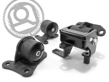 Innovative 97-01 Honda Prelude H F Series Black Replacement Steel Mounts 95A Bushings For Sale