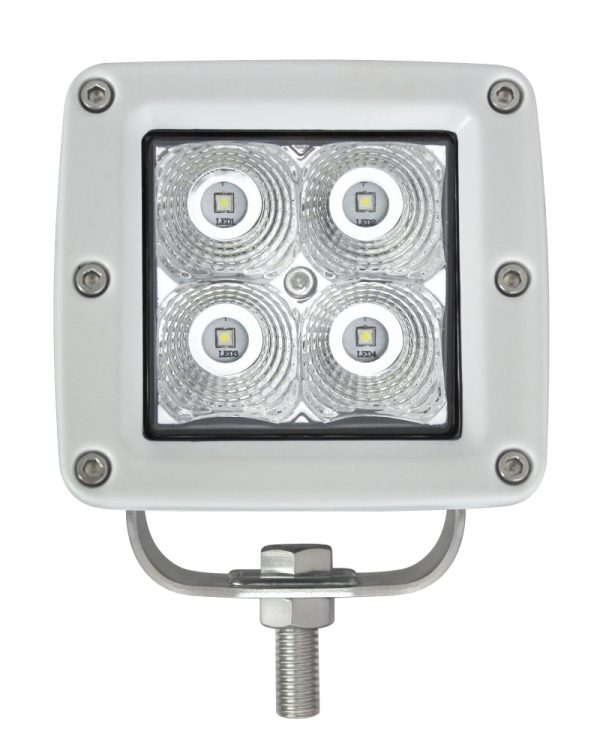 Hella HVF Cube 4 LED Off Road Kit - 3.1in 12W Flood Beam Online Sale