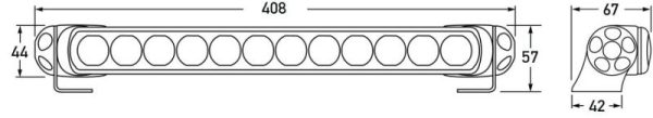 Hella Led Light Bar 350   14in Driving Beam - Clear For Discount