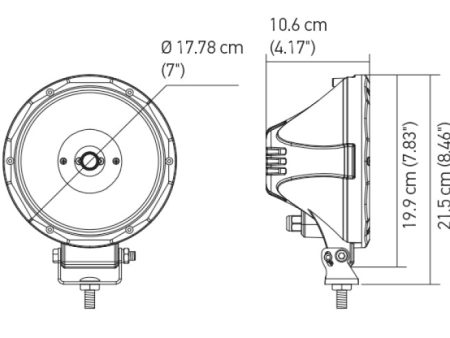 Hella Value Fit 7in Light - Driving Beam Fashion