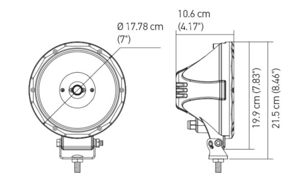 Hella Value Fit 7in Light - Driving Beam Fashion