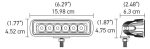 Hella Value Fit Mini 6in LED Light Bar - Flood Beam Pedestal Sale